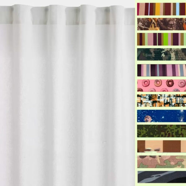 Штора уличная на Трубной ленте (В-220*Ш-145) "Цвет на выбор", (ткань Оксфорд 600)